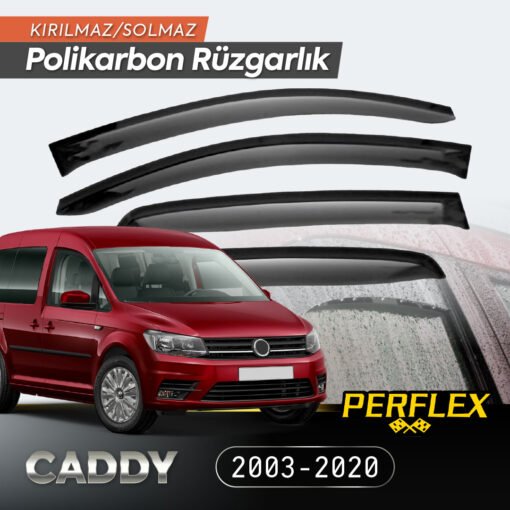 TTT VW Caddy 2003-2020 Cam Rüzgarlığı V2 Mugen