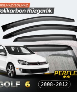 TTT VW Golf 6 2008-2012 Cam Rüzgarlığı V2 Düz