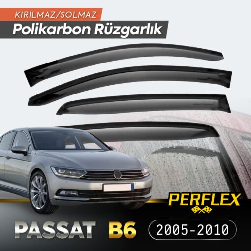 TTT VW Passat B6 2005-2010 Cam Rüzgarlığı V2 Düz