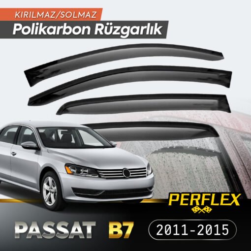 TTT VW Passat B7 2011-2015 Cam Rüzgarlığı V2 Düz