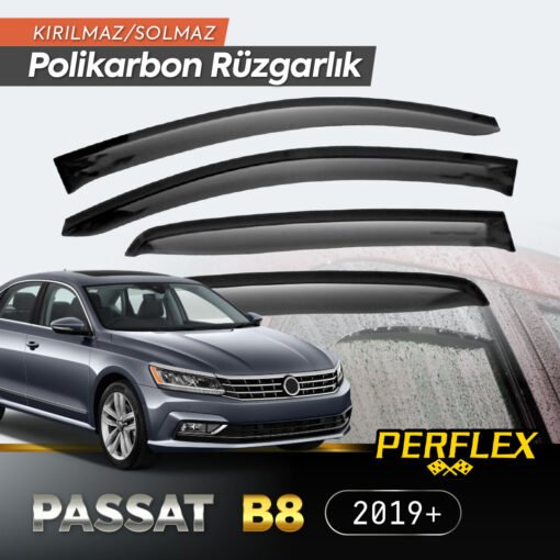 TTT VW Passat B8 2019+ Cam Rüzgarlığı V2 Düz