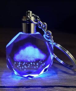 TTT Yağmur Bulutu Tasarımlı Renk Değiştiren Anahtarlık