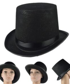 TTT Yetişkin Boy Siyah Renk Keçe Sihirbaz Fötr Şapka