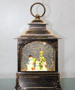 TTT Yılbaşı Temalı Işıklı Müzikli Kar Küresi Model 3